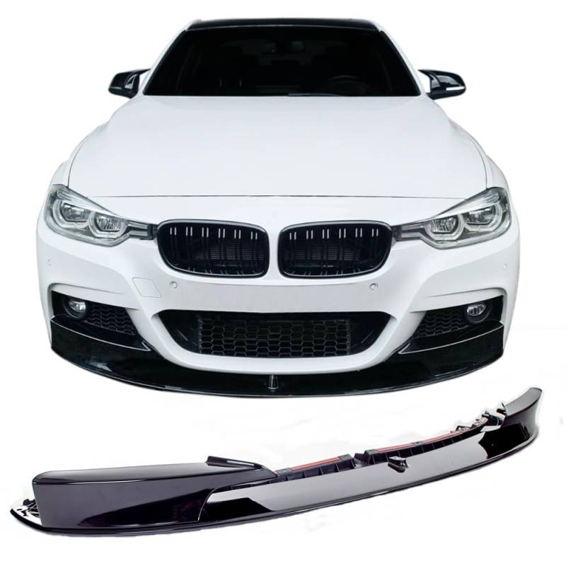 JOM 5111400-2JOM Frontspoiler Frontspoilerlippe Frontflap Spoiler Splitter schwarz glänzend+ABE+ passend für F30, F31, 10/2011-2019 von JOM Car Parts & Car Hifi GmbH