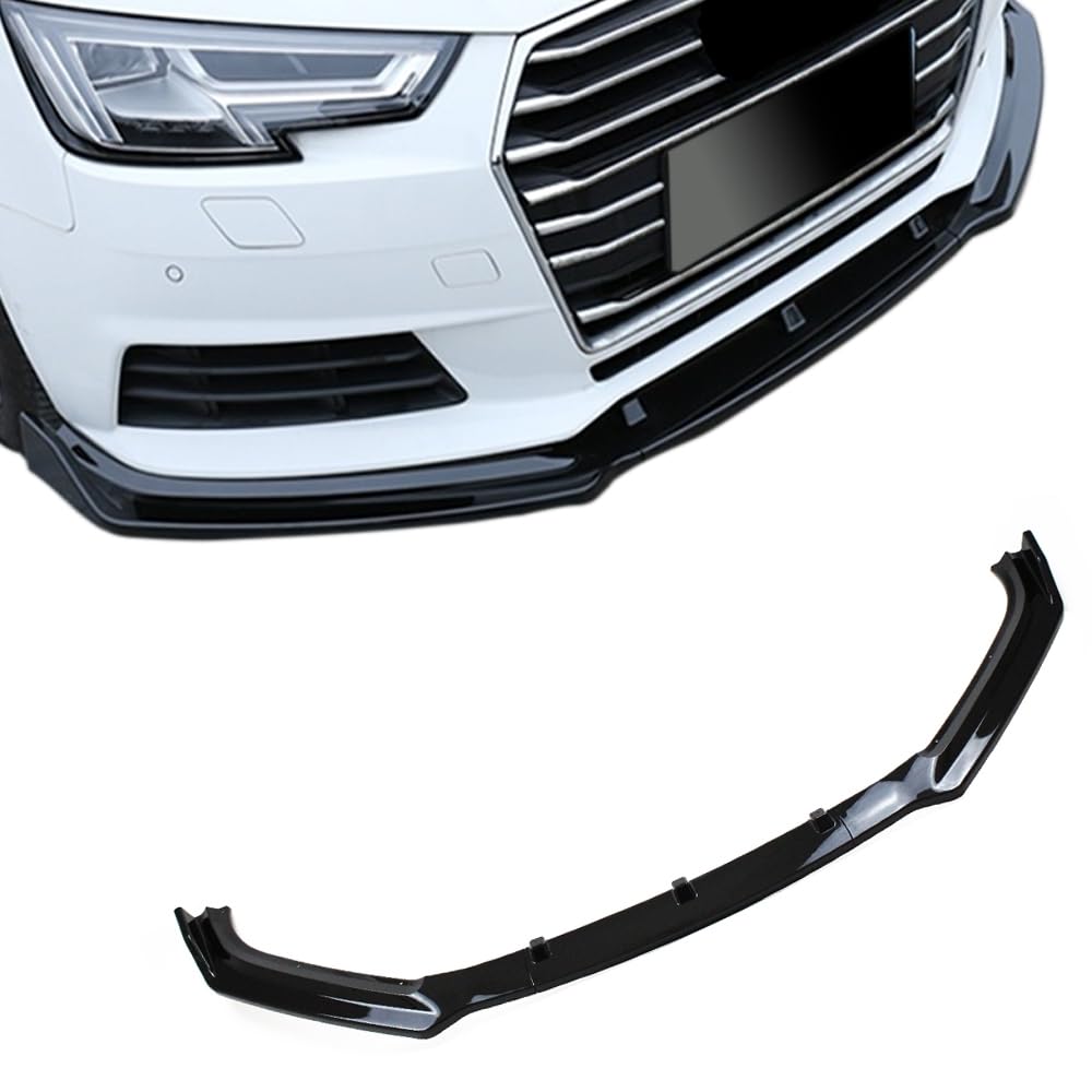 JOM 8W0805900 Frontspoiler Frontspoilerlippe Frontflap Spoiler Splitter schwarz glänzend +ABE+ für Audi A4 B9 (Typ 8W) 15-19 von JOM Car Parts & Car Hifi GmbH