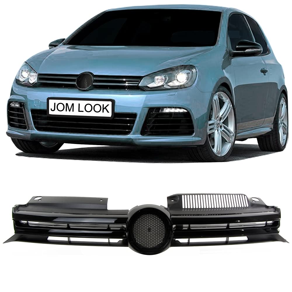 JOM Car Parts & Car Hifi GmbH 1L0853653JME Golf 6 Kühlergrill, Sportgrill, mit Aussparung für das Emblem im Rippen-Design von JOM Car Parts & Car Hifi GmbH