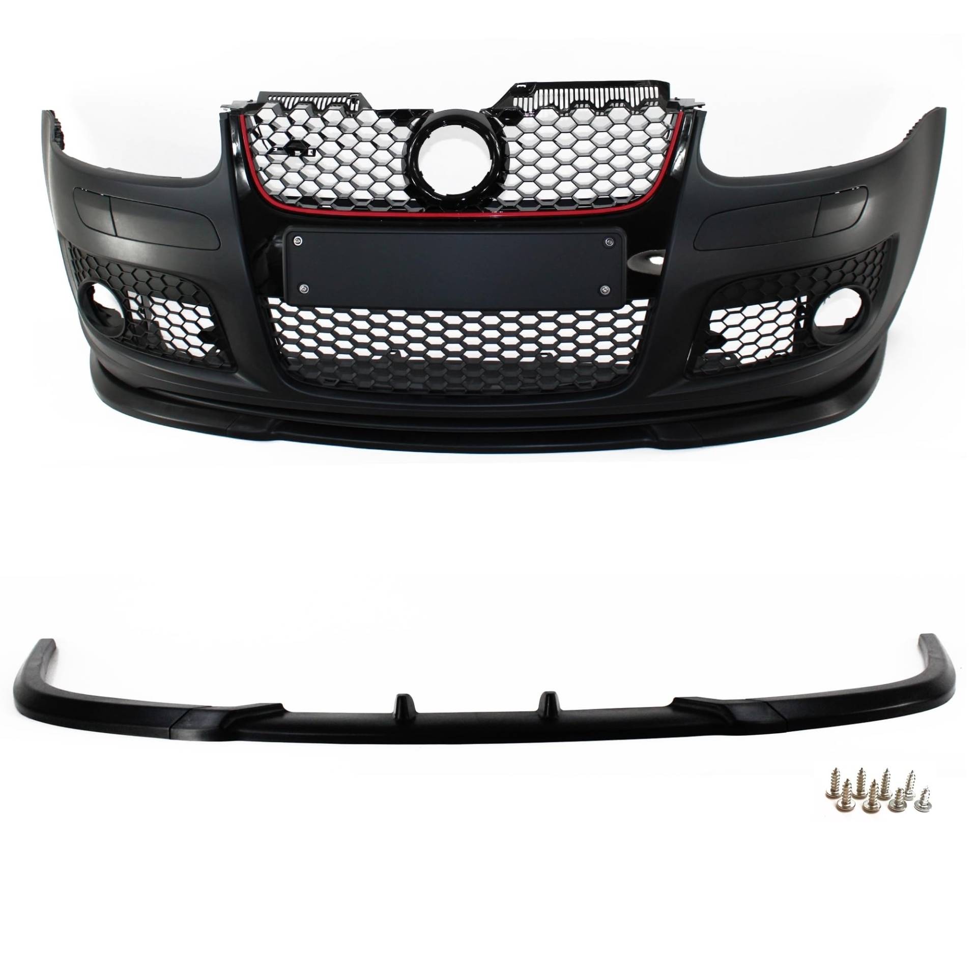 JOM 1M0805900 Front Spoiler Ansatz Lippe Stossstange Performance Look Universal schwarz Golf 5 von JOM Car Parts & Car Hifi GmbH