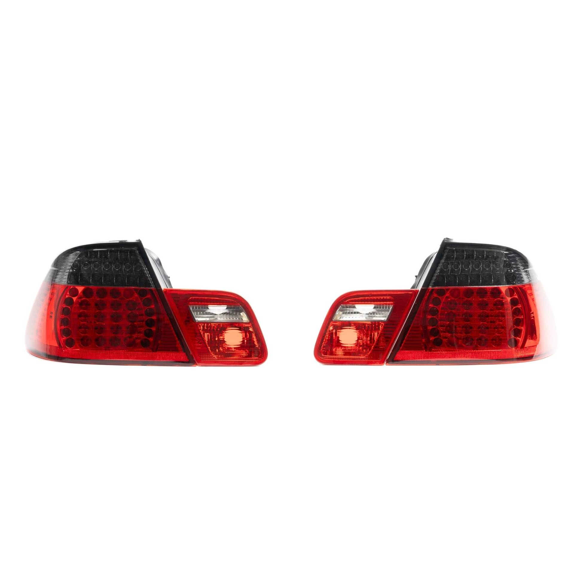 JOM Car Parts & Car Hifi GmbH 83186 LED Rückleuchten Klarglas schwarz-rot passend für E46 Cabrio von JOM Car Parts & Car Hifi GmbH