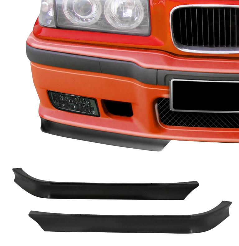 Spoilerecken Frontspoiler Spoiler Flaps Extra BREITE / TIEFE VERSION für BMW E36 von JOM Car Parts & Car Hifi GmbH