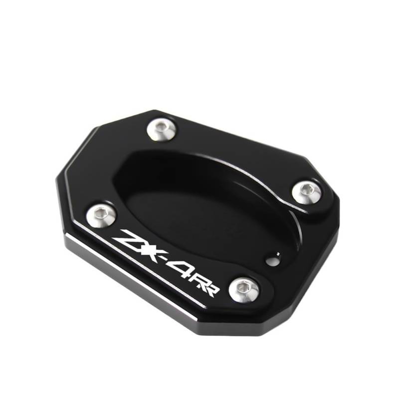 Motorrad Seitenständer Unterstützungsplatte Für Ka&wasaki N-INJA ZX-4RR ZX-4R ZX4RR ZX4R ZX-25R 2023 2024 Motorrad Zubehör Kickstand Fuß Seite Stehen Enlarger Pad von JONGYA