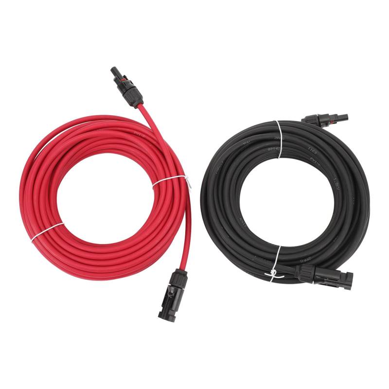 50 Fuß 10 AWG RV-Solar-Verlängerungskabel, Universelles Solar-Verlängerungskabel mit Stecker-Buchse-Stecker-Adapter-Set, Ersatz für Camping-Fahrzeuge, LKWs, Automobile, von JOROBURO