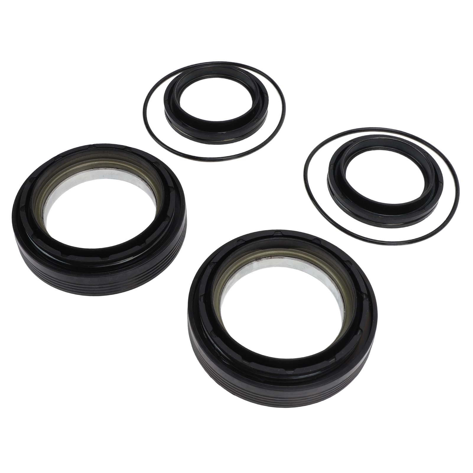 6pcs Vordere Achs Impfstoff Knöchel Seal Kit, Universal Steel Gummi Great Sealing 50491 Ersatz Für F -450 F -550 SU Pro Dienst 1998 Bis 2004 Vordere Achsen -Siegel Set von JOROBURO