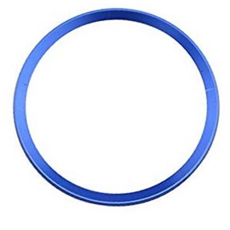 JOVERI, for, A3 A4 A5 A6 Q3 Q5 Q7 S3 S4 S5 S6, Auto Auto Lenkrad Zierring Aufkleber Aluminiumlegierung Aufkleber Zubehör Dekorationsaufkleber „Teing Wheel“.(Blue) von JOVERI