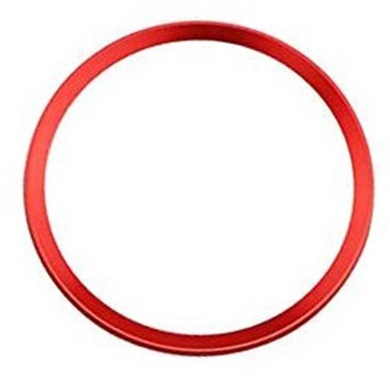 JOVERI, for, A3 A4 A5 A6 Q3 Q5 Q7 S3 S4 S5 S6, Auto Auto Lenkrad Zierring Aufkleber Aluminiumlegierung Aufkleber Zubehör Dekorationsaufkleber „Teing Wheel“.(Red) von JOVERI