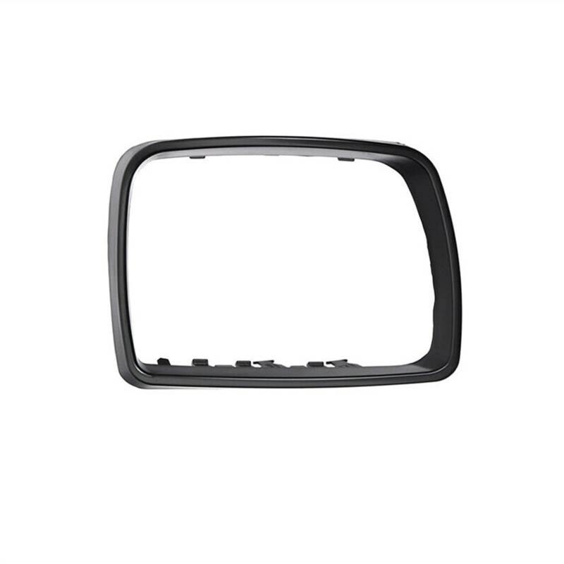 JOVERI, for BMW, E53 X5 1999-2006 Schwarzer Rückspiegelkappenrahmen Flügelseitenspiegelabdeckung Zierring Autozubehör Ersatz Seitenspiegelabdeckungen(Wing Mirror CoverR) von JOVERI