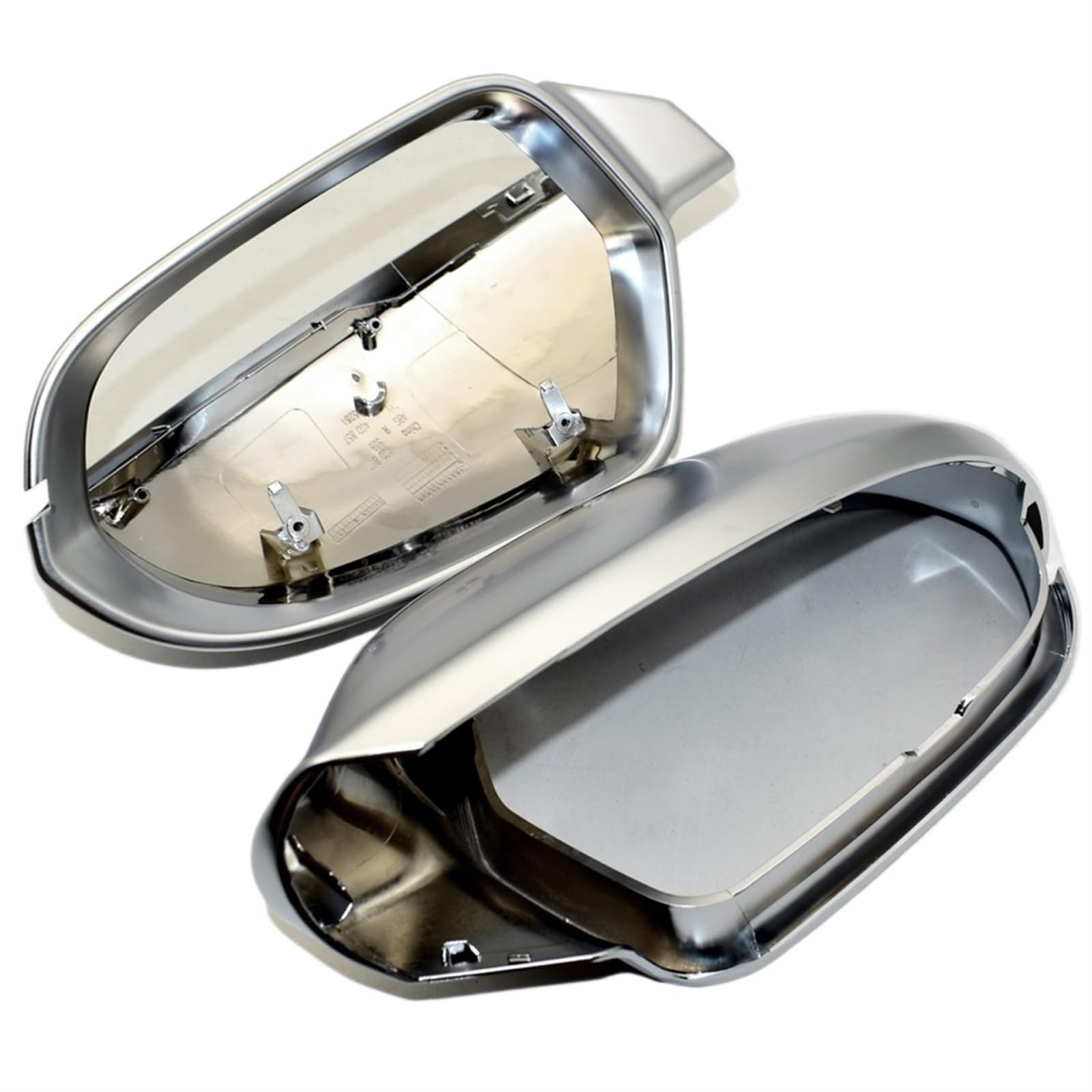 JOVERI 1 Pair Car Rearview Mirror Shell Cover Protection Cap, for Audi, A6 C7 S6 2012-2018 Wing Mirror Matte Chrome Cover Car Accessories Seitenspiegelabdeckungen von JOVERI