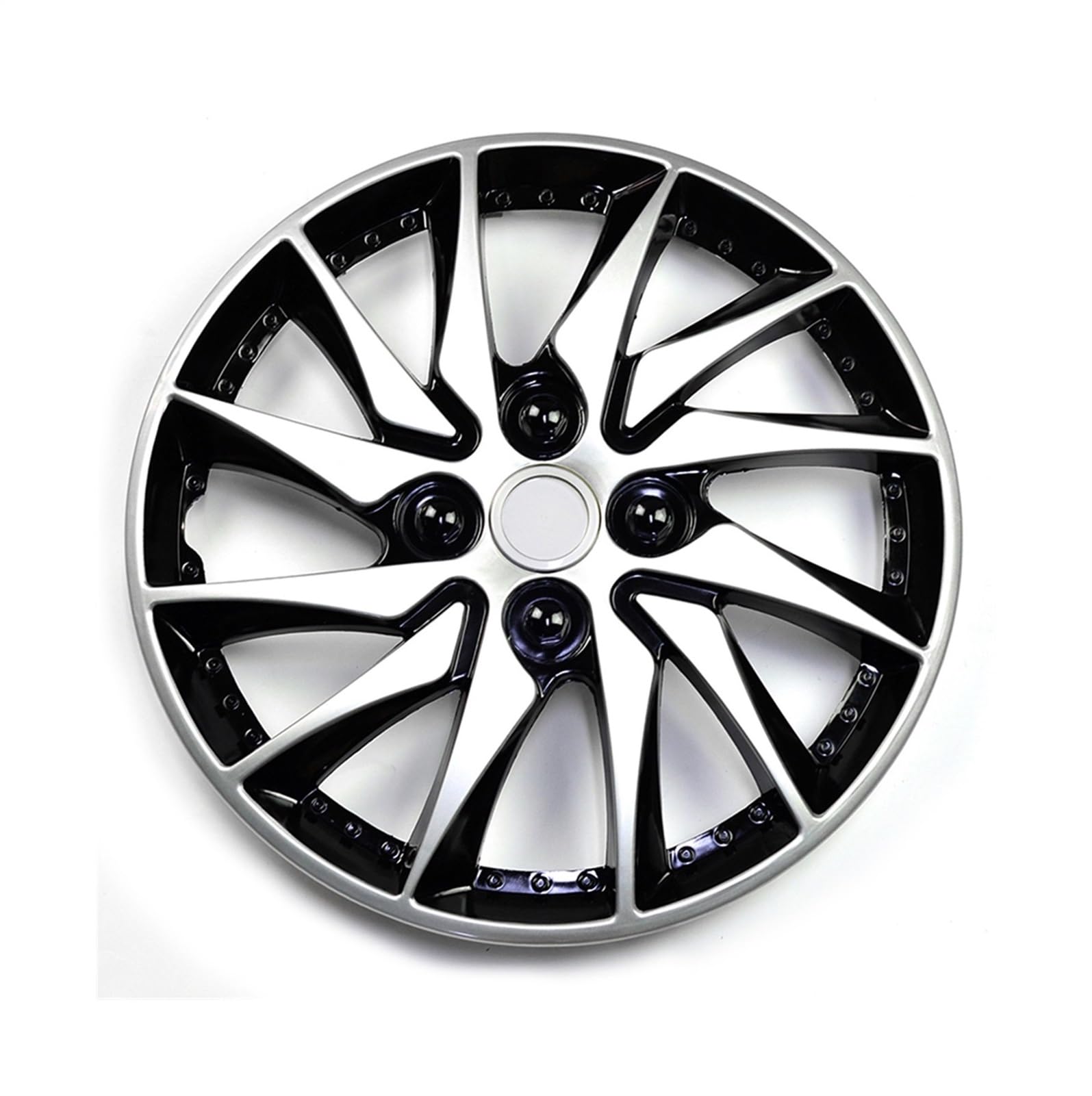 JOVERI 1 stück 14 "Rad Hub Cap Abdeckung R14 Felge Center Abdeckung 12 Rad Speichen Clip Auf Radkappe Auto Refit Radkappen-Set von JOVERI