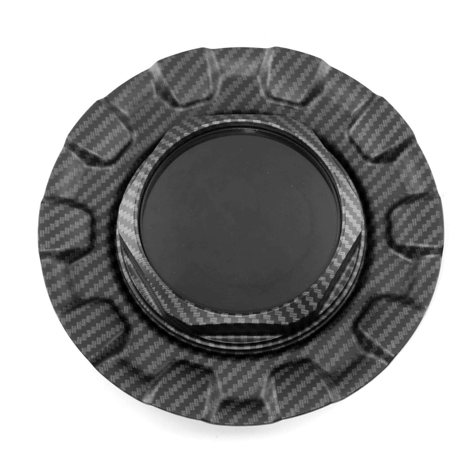 JOVERI 1PC 163mm 72mm Auto Rad Center Hub Cap Abdeckung RG RSII Montage Auto Zubehör 09.24.410 09.24.187 09.24.155 Radkappen-Set(A Carbon Fiber) von JOVERI