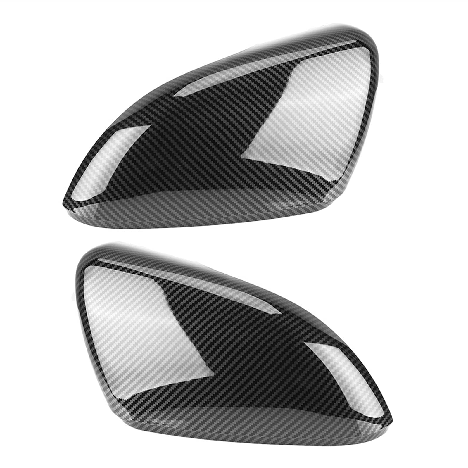 JOVERI 2 Stück Außenspiegel-Abdeckkappen, for VW, for Golf, MK6 R20, for Touran, for Golf, GTI 6, for Golf, 6 R Spiegelabdeckkappen Carbon-Effekt Seitenspiegelabdeckungen von JOVERI