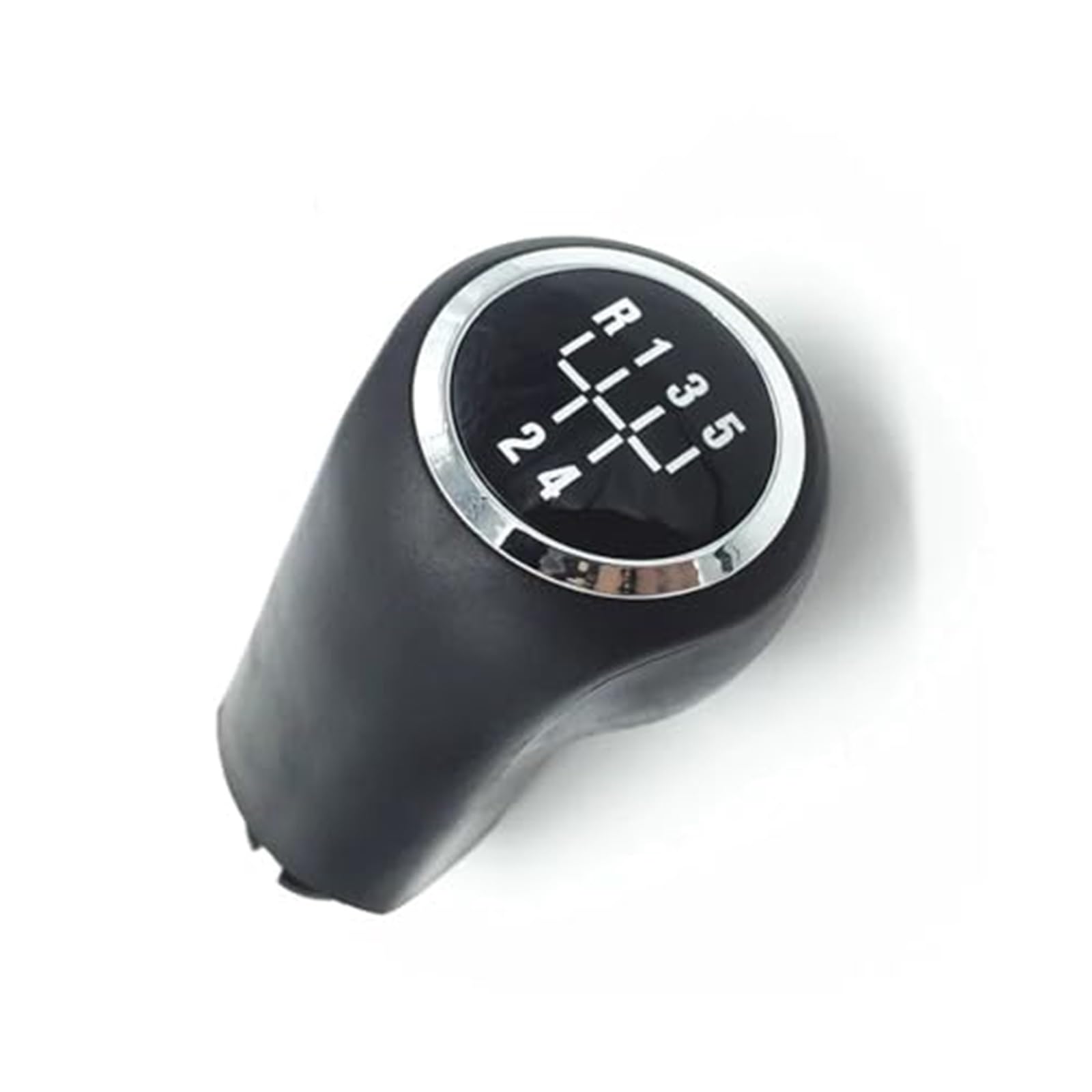 JOVERI 5 6-Gang-Schaltknauf Gamasche Kofferraumhebel Schaltstiftgriff Handballabdeckung, for Opel, for Vauxhall, Zafira B 2005-2014 Auto-Schalthebelabdeckung(Black 5 Speed gearknob) von JOVERI