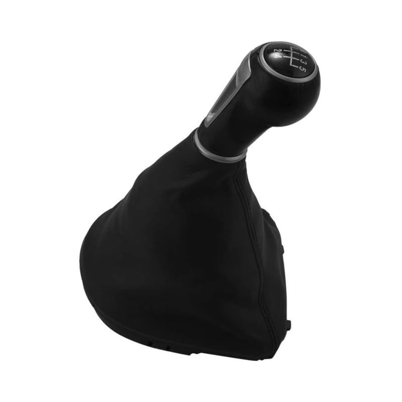 JOVERI 5-Gang-Auto-Leder-Schaltknauf-Rahmen, Schalthebel-Staubmanschettenabdeckung, for Seat Leon II/Toledo III Altea XL Schaltknauf von JOVERI