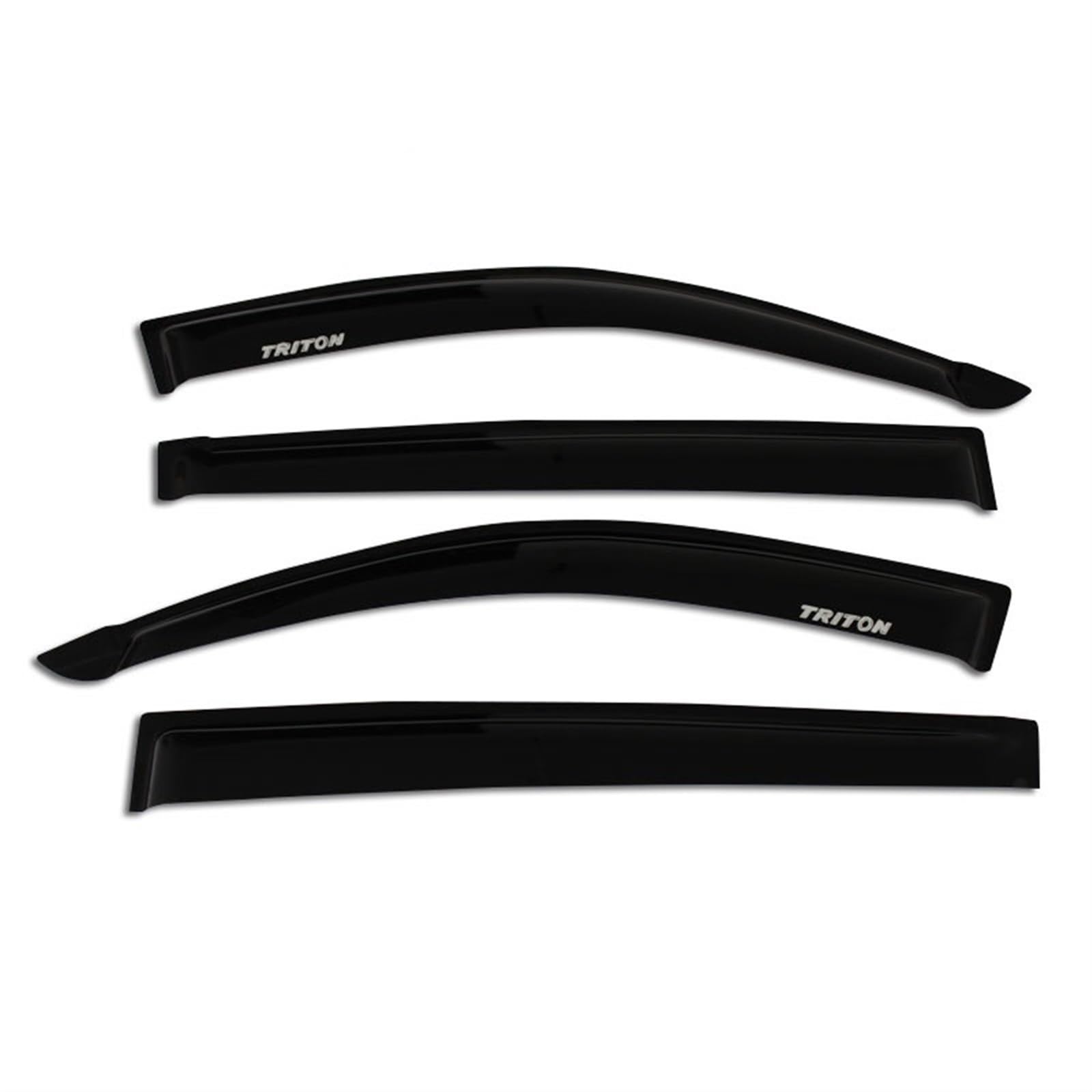 JOVERI ABS-Zubehör, Regenfenster-Visier, Seitenfenster-Abweiser, for Mitsubishi, for L200 Triton 2006–2014 Auto-Regen-Sonnen-Windabweiser(Black) von JOVERI