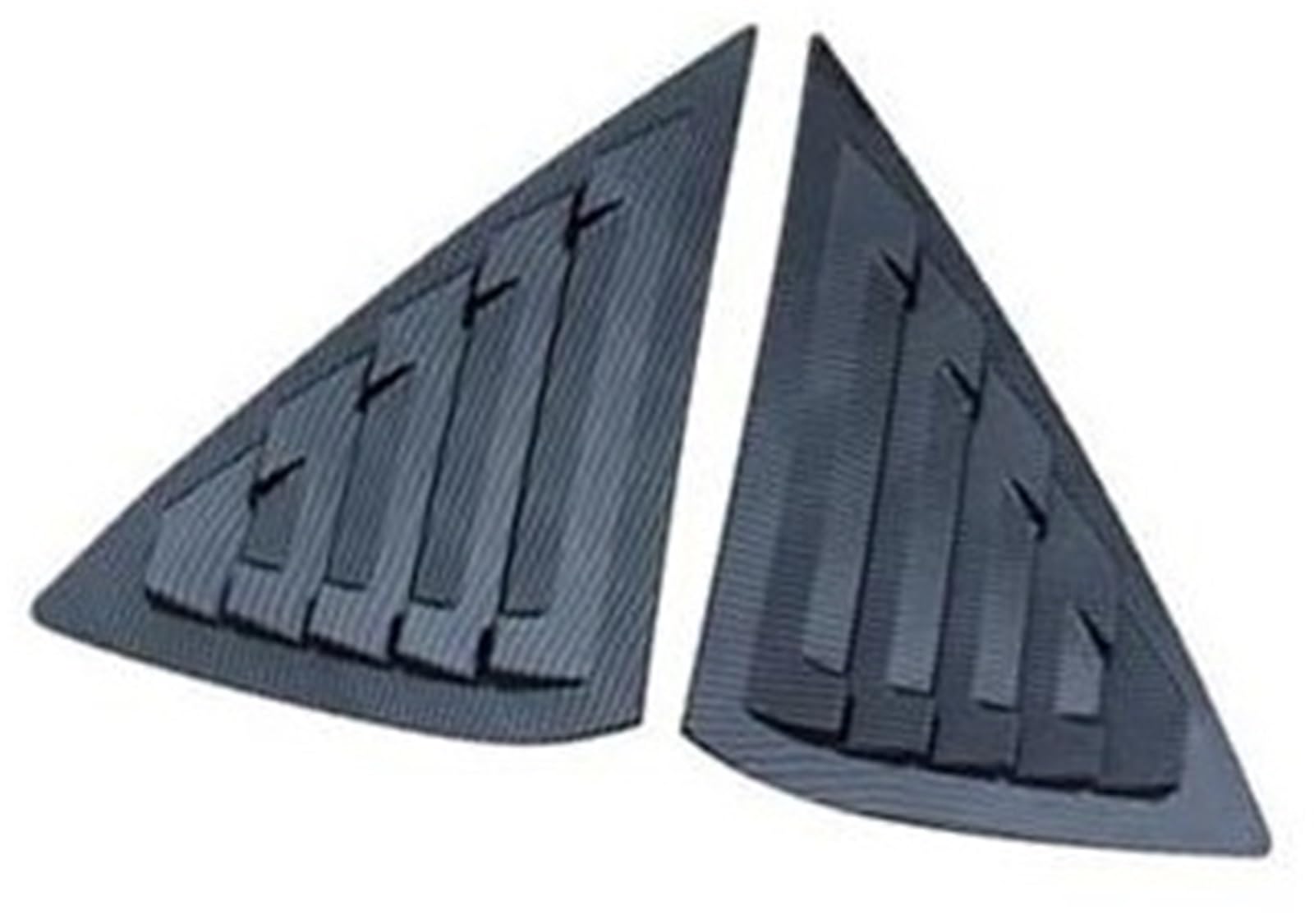 JOVERI Aufkleber for die hintere Lamellenfensterabdeckung des Autos, for NISSAN, Sentra Sedan, 2013–2019, Seitenfensterladen-Entlüftungsschaufel, ABS-Kohlefaser, schwarz, Auto Lamellenverschluss der H von JOVERI