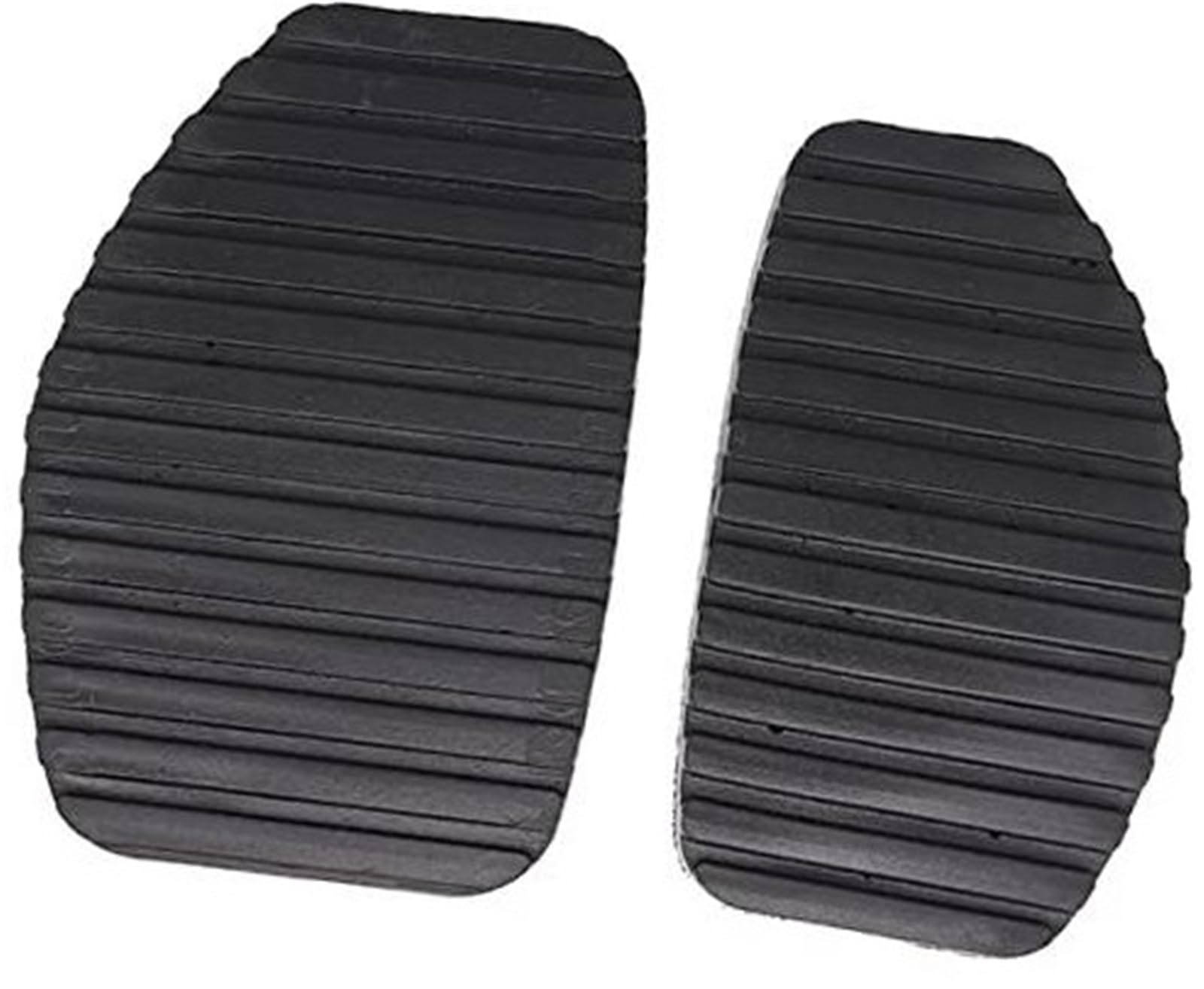 JOVERI Auto-Bremsen-Kupplungs-Fußpedal-Pad-Abdeckung, for C-itroen Dispatch Jumpy F-iat Scudo 2007–2016 Pedalschutz für Kraftfahrzeuge(Black 1X Brake 1XClutch) von JOVERI