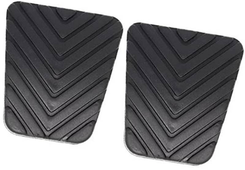 JOVERI Auto-Bremsen-Kupplungs-Fußpedal-Pad-Abdeckung, for Mitsubishi Lancer 9 EX Galant, Fortis P-Roton Inspira 2007–2016 Pedalschutz für Kraftfahrzeuge(Black 2Pc) von JOVERI