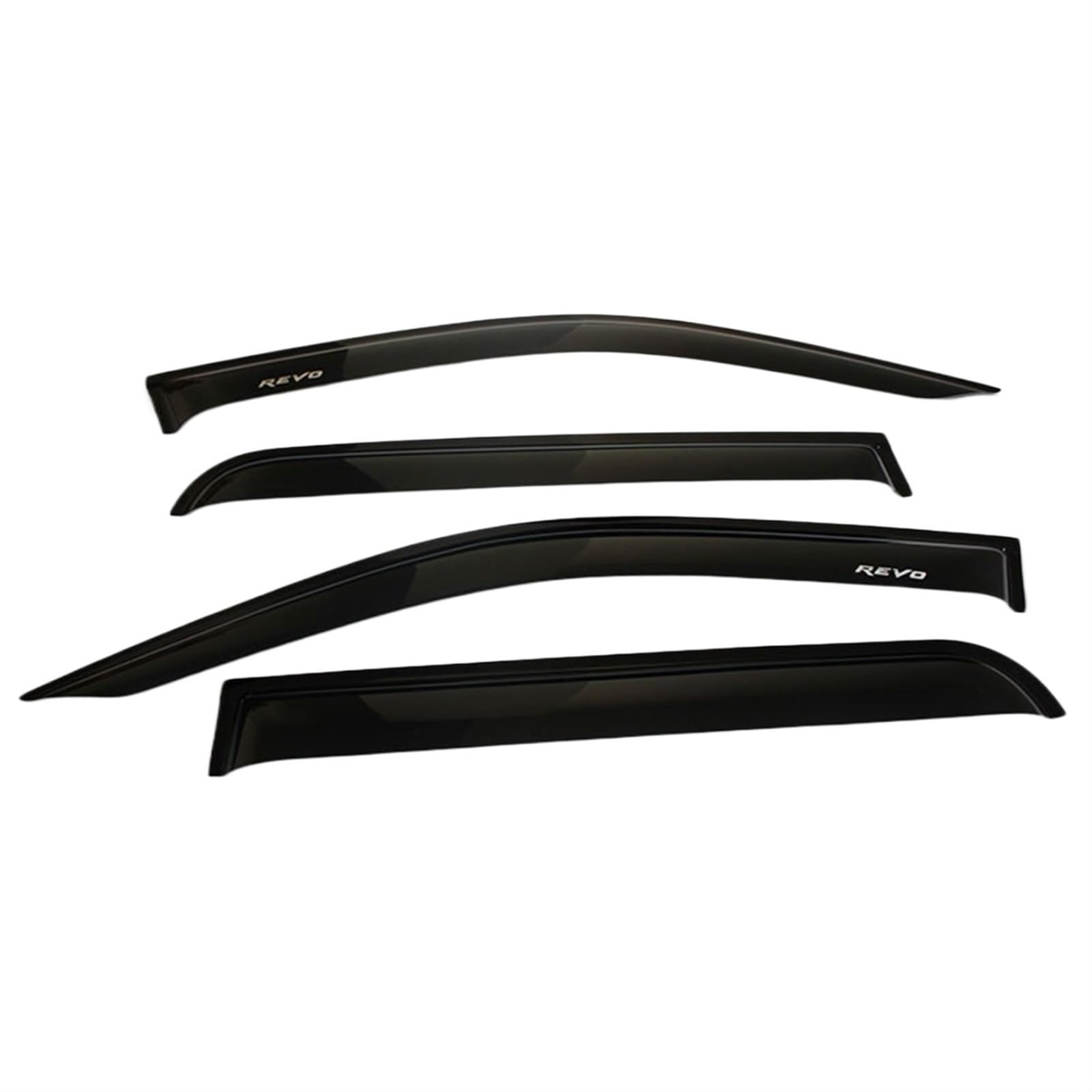 JOVERI Auto-Fensterschutz, Hilux-Türvisier-Entlüftungsabweiser, Auto-Windabweiser, for Toyota, for Hilux Revo Rocco 2016 2017 2018 2019 Auto-Regen-Sonnen-Windabweiser(Black) von JOVERI