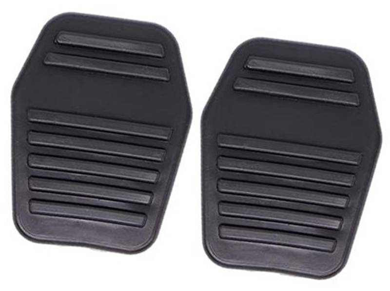 JOVERI Auto-Gummi-Bremsen-Kupplungs-Fußpedal-Pad-Abdeckung, for Ford, for Fiesta, 5 MK5 2002–2008 Classic Ikon Pedalschutz für Kraftfahrzeuge(Black 2Pc) von JOVERI