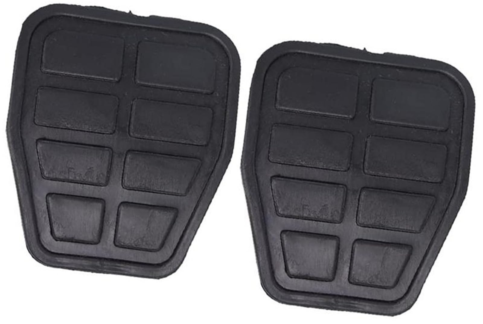 JOVERI Auto-Gummi-Bremsen-Kupplungs-Fußpedal-Pad-Abdeckung, for Ford Transit MK6 Tourneo 2000–2006 Pedalschutz für Kraftfahrzeuge(Black 2Pc) von JOVERI