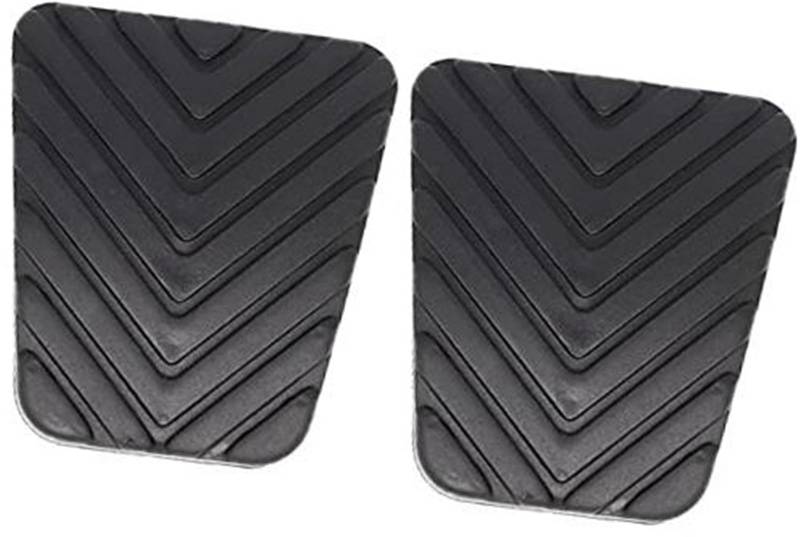 JOVERI Auto-Gummi-Bremsen-Kupplungs-Fußpedal-Pad-Abdeckung, for Kia Pro CeeD ED JD 2006–2019 Pedalschutz für Kraftfahrzeuge(Black 2Pc) von JOVERI