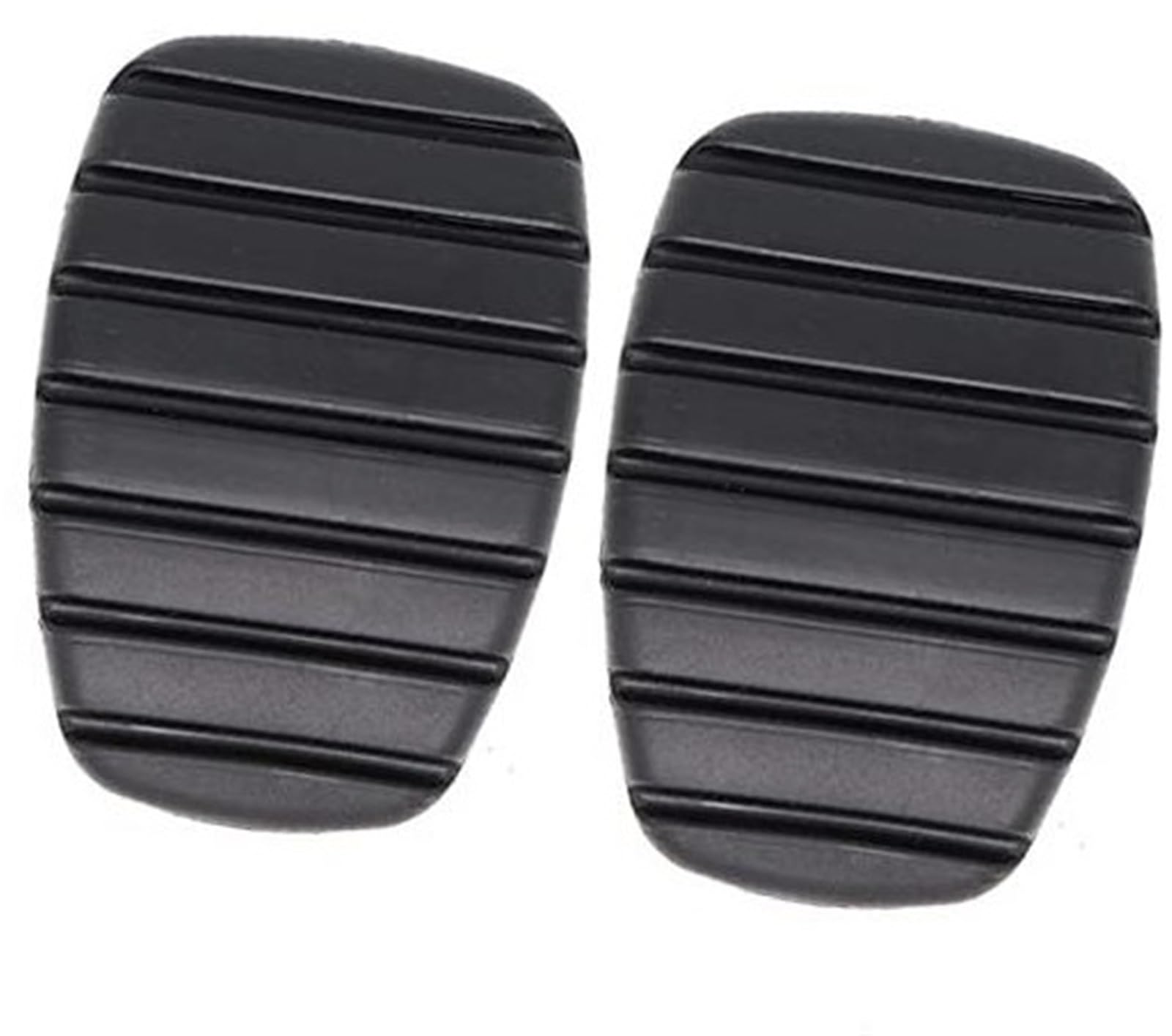 JOVERI Auto-Gummi-Bremsen-Kupplungs-Fußpedal-Pad-Abdeckungen, for Renault Captur Clio Espace Laguna Modus Symbol Safrane Scala Pedalschutz für Kraftfahrzeuge(Black 2Pc) von JOVERI