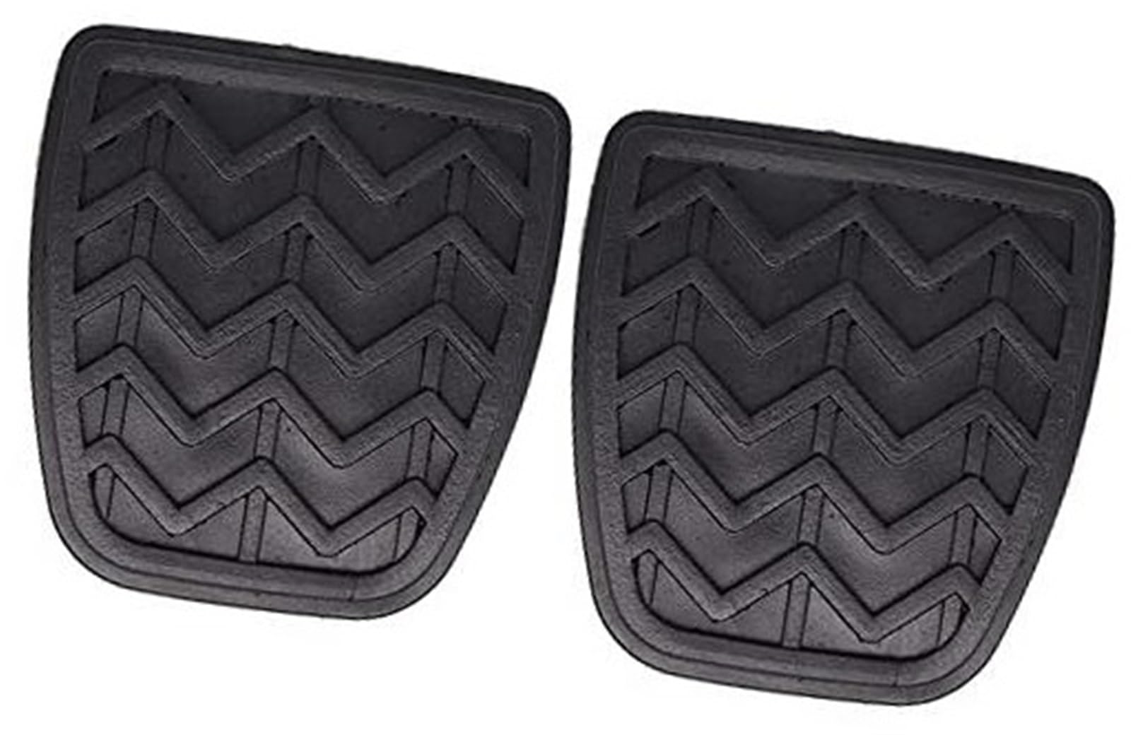 JOVERI Auto-Gummi-Bremsen-Kupplungs-Fußpedal-Pad-Abdeckungen, for Toyota Yaris XP10 Platz Vitz 2000–2005 Pedalschutz für Kraftfahrzeuge(Black 2Pc) von JOVERI