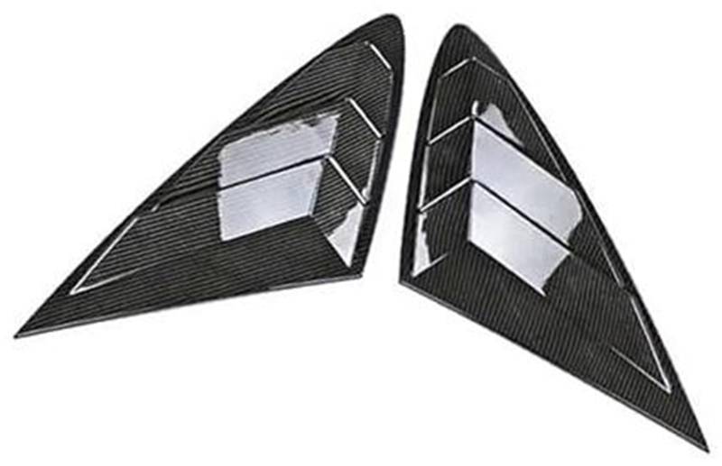 JOVERI Auto-Hecklamellen-Fensterabdeckungs-Ordnungsaufkleber, for Hyundai, Sonata 2020–2022, Lüftungsschaufel, ABS-Kohlefaser-Zubehör Lamellenverschluss der Heckscheibe(Black Carbon) von JOVERI