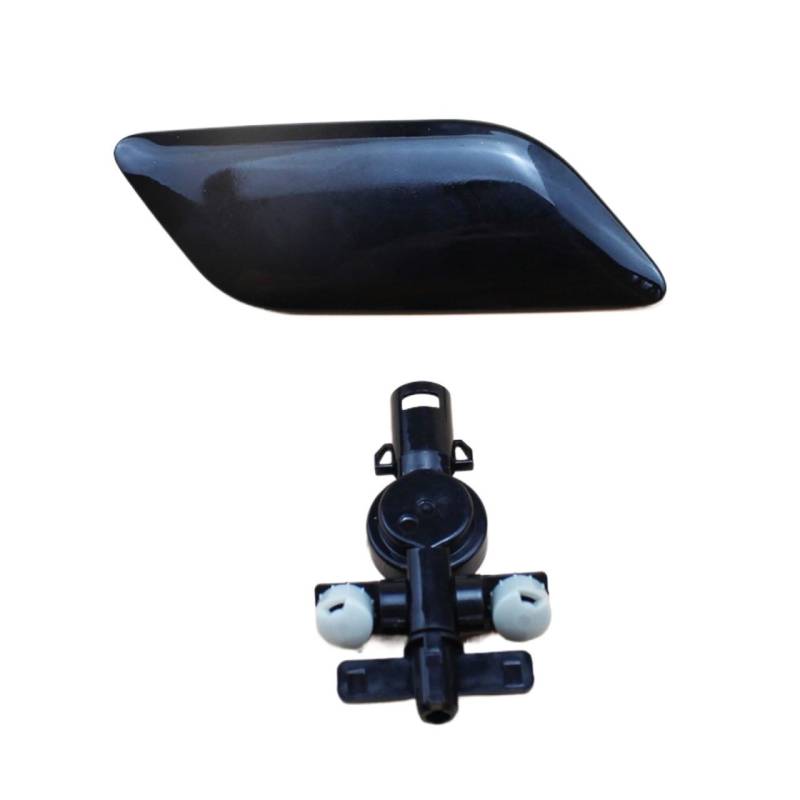 JOVERI Auto Styling Schwarz Scheinwerfer Waschanlage Düse Jet Deckel Kappe mit Stecker 85045-33060 85044-33070, for, for Toyota, for Camry 2009-2011 Automobil -Scheinwerferdüsenkappe(Right Side) von JOVERI