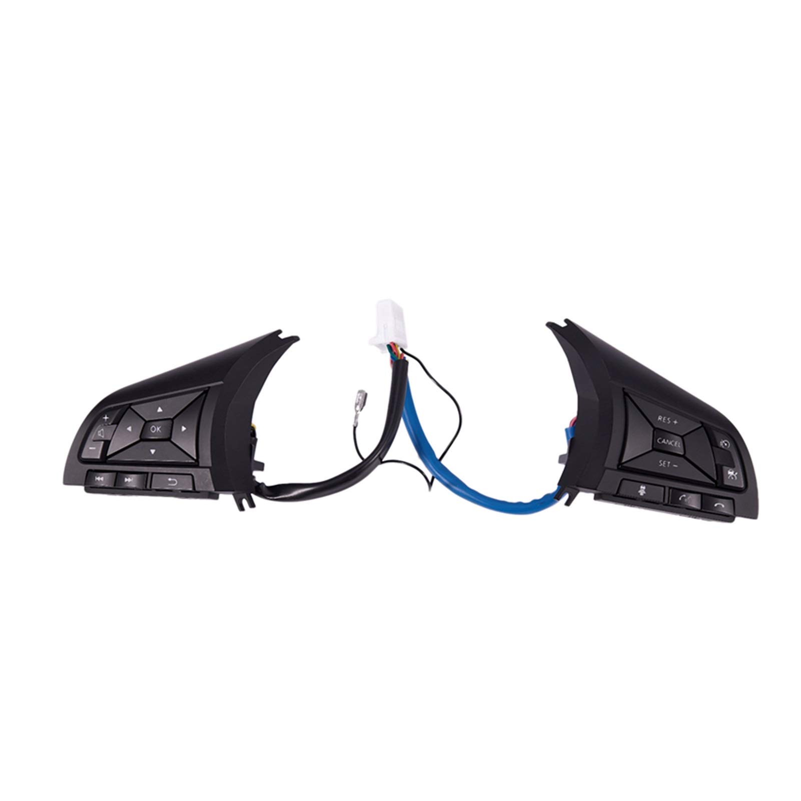 JOVERI Auto-Tempomat-Lenkradtastenschalter Schwarz, for Nissan, for Qashqai, for Serena 2017 2018 255505SA1D Montierter Tempomat von JOVERI