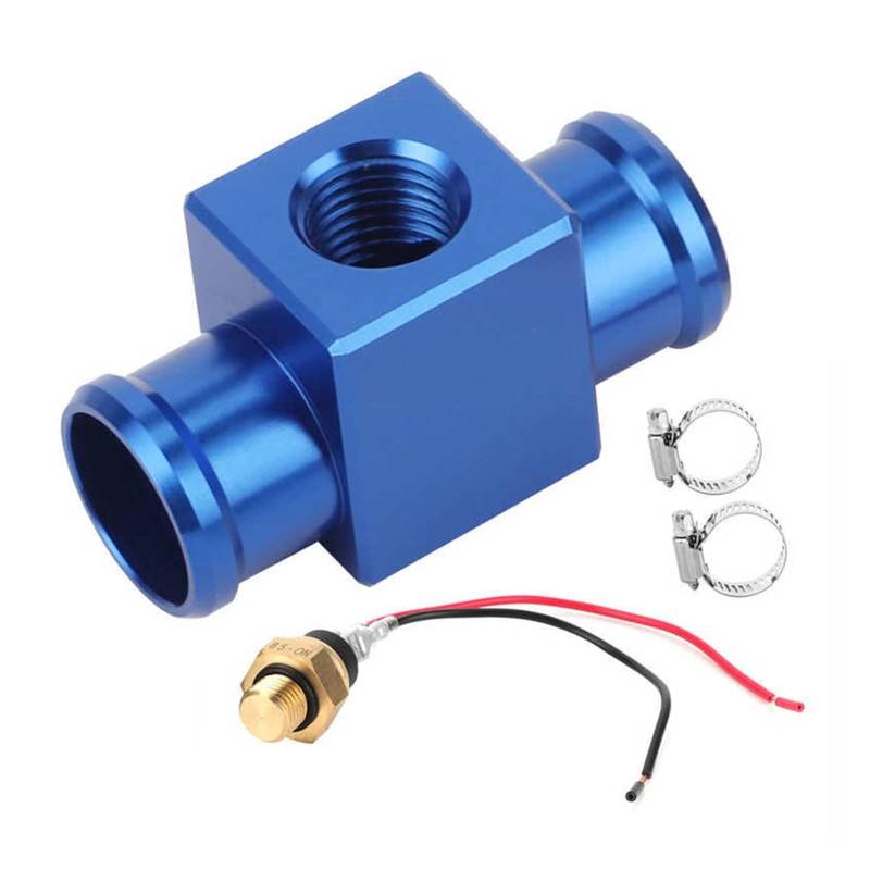 JOVERI Autosensoren Autotemperatursensor Thermostat Wassertemperaturschalter Kühlerkühlmittellüftertemperatursensor Motorrad ATV Temperaturschalter für Kühlerlüfter(Blue) von JOVERI