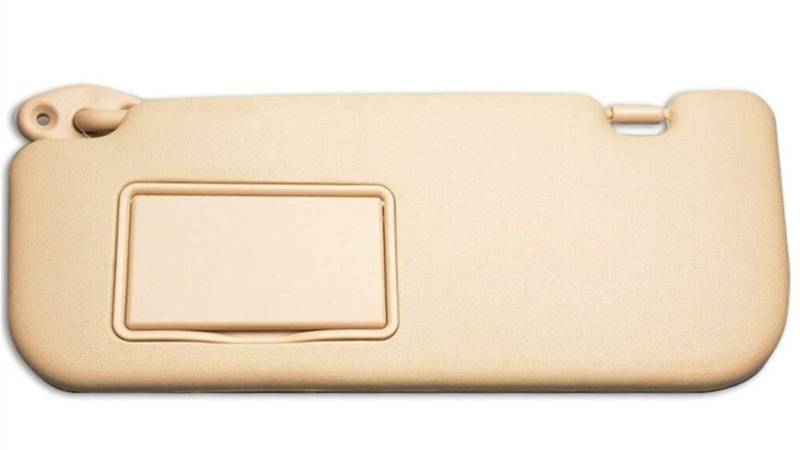 JOVERI Autozubehör Grau Beige Sonnenblende mit Make-up-Spiegel und Schrauben, for Corolla 2014 2015 2016 2017, 74320-02B21 74310-02K91 seitliche Sonnenblendenverlängerung(Left beige) von JOVERI