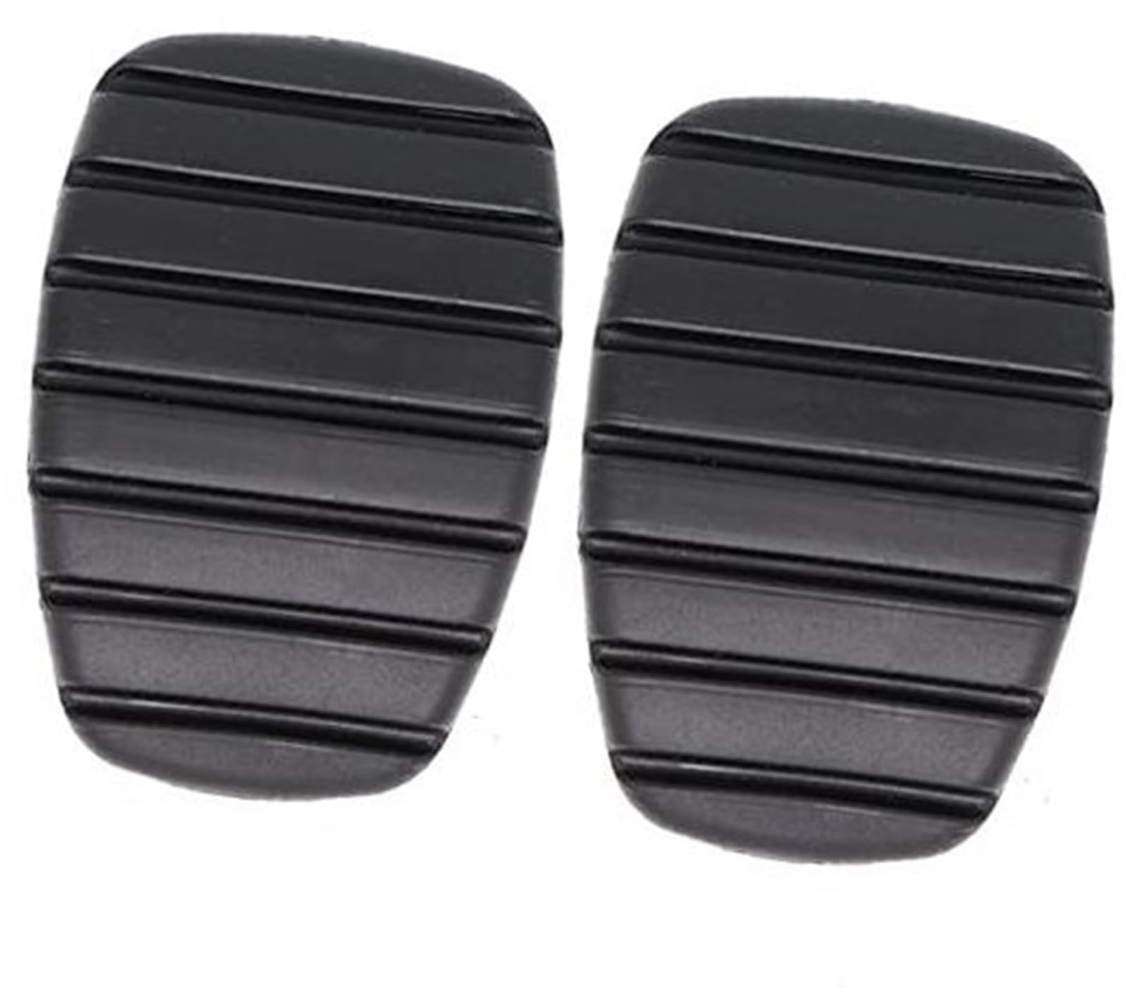 JOVERI Gummi-Bremsen-Kupplungs-Fußpedal-Pad-Teilabdeckungen, for Renault Master for Nissan NV400 Interstar for Vauxhall Movano 2010–2020 Pedalschutz für Kraftfahrzeuge(Black 2Pc) von JOVERI