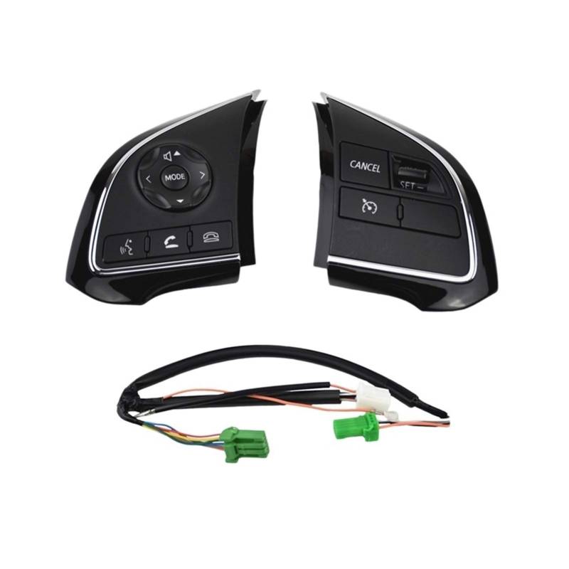 JOVERI Lenkrad Rechter Knopf Tempomat, Media Player Control Schalter, for Mitsubishi, for L200 2015 Eclipse Cross 2016-2018 8602A058 8616A0 Montierter Tempomat von JOVERI