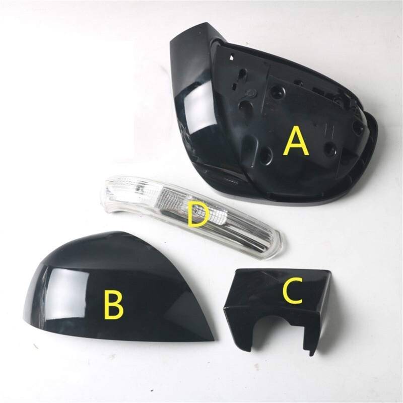 JOVERI Primed Color Rearview Mirror Housing Cover Side Mirror Frame Case, for Chevrolet Captiva Seitenspiegelabdeckungen(A RH Right Side) von JOVERI