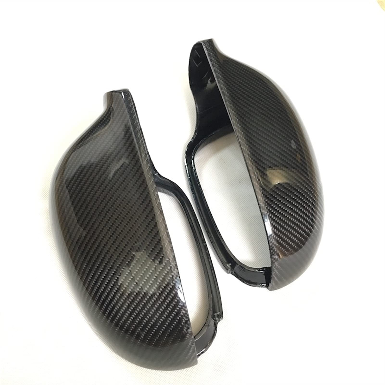 JOVERI Real Carbon Fiber Mirror Cover Rearview Side Mirror Cap, for VW, for Passat, B6 R36, for Golf, 5, for Jetta, MK5 Seitenspiegelabdeckungen von JOVERI