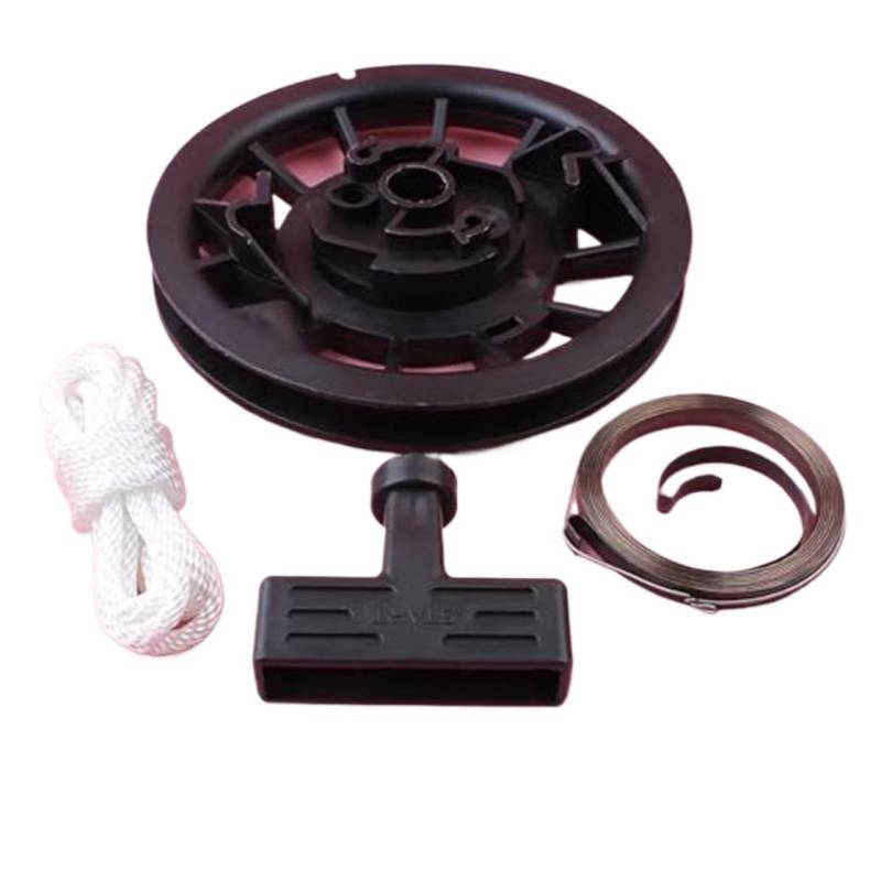 JOVERI Recoil Starter Pulley Frühling Seil Griff Grip Kit for GX120 GX160 GX200 4-Takt Motor Motor Teile Federseil für Motorstarter von JOVERI