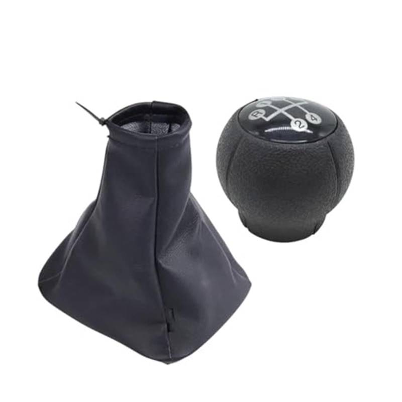 JOVERI Schaltknauf, Schaltmanschette, Kofferraumabdeckung, for Opel, Astra F 1991–1998, Auto-Styling, Handbremshebel Auto-Schalthebelabdeckung(Black Gear Shift Gearknob) von JOVERI