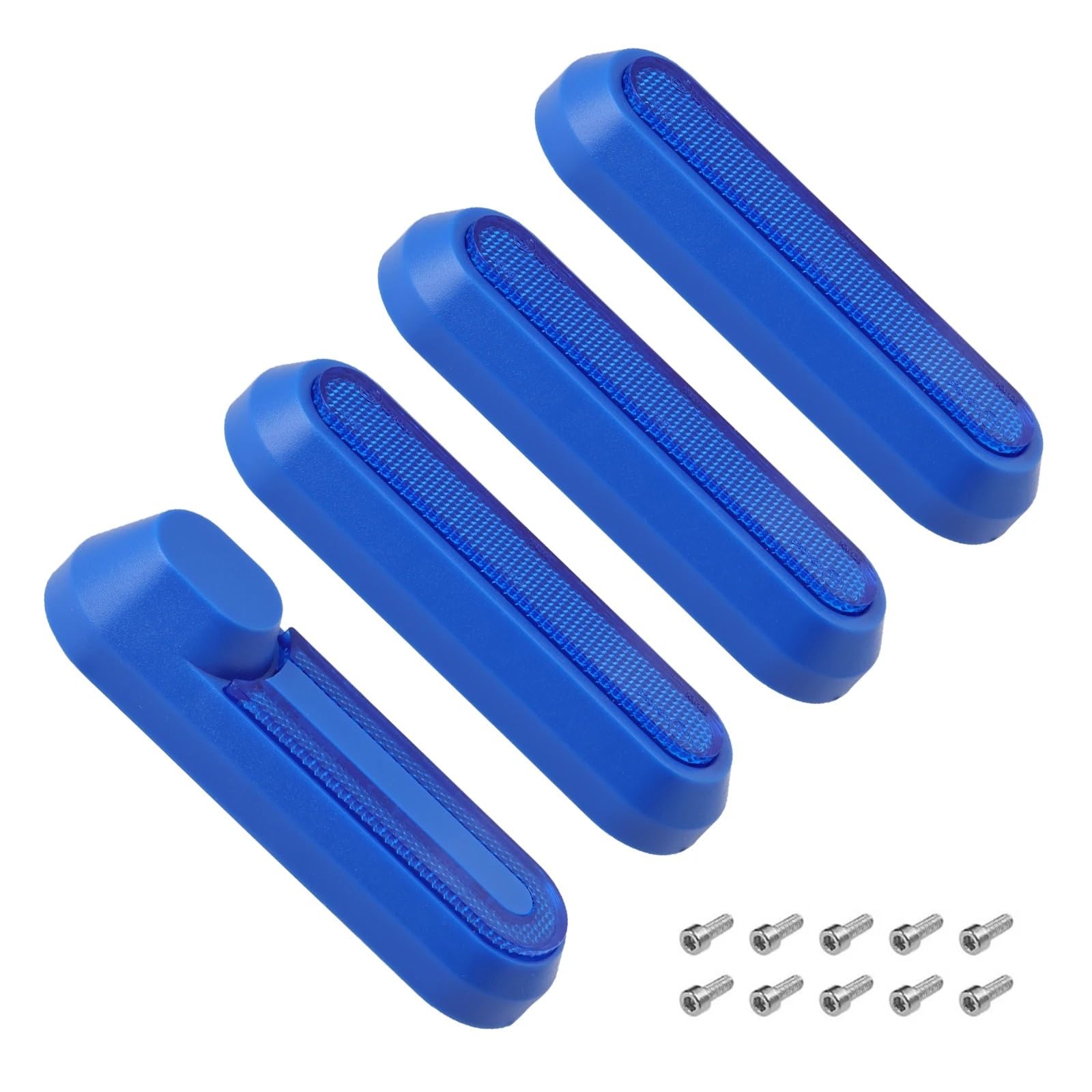 JOVERI Schutzabdeckung for Vorderradgabel und Hinterrad, for Xiaomi, 1S Pro 2 MI3 Elektroroller-Radkappe, reflektierender Schutz, weiße, rote und Blaue Schalen Roller-Radabdeckung(Blue Blue 4pcs) von JOVERI