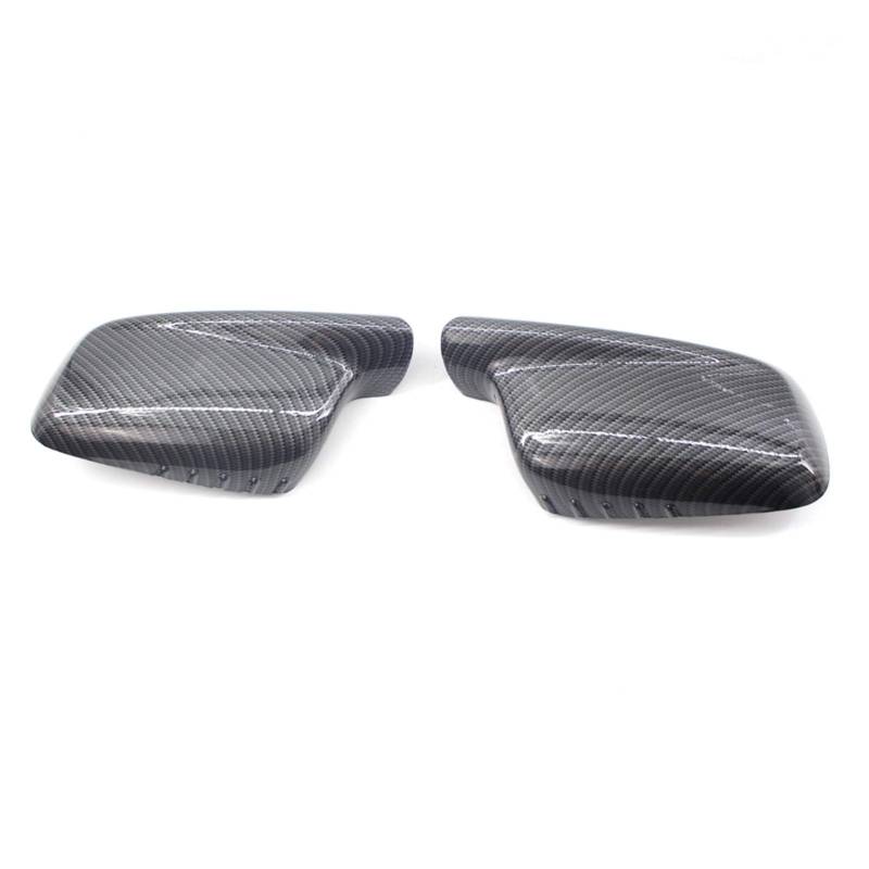 JOVERI Seitenspiegelabdeckung aus Karbonfaser in leuchtendem Schwarz, for BMW, 3er 7er E46 E65 E66 E67 745i 750i 760Li 730Li Seitenspiegelabdeckungen(Carbon Fiber) von JOVERI