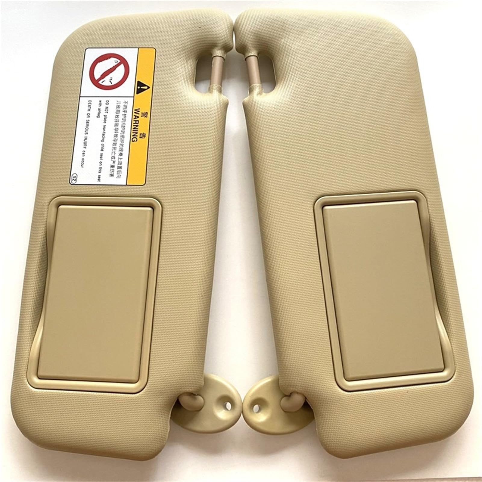 JOVERI Sonnenblende Links/rechts Fahrerseite, for Toyota, for Corolla/Corolla Hybrid, 74320-02B21 74310-02K91 seitliche Sonnenblendenverlängerung(Left and Right Beige) von JOVERI