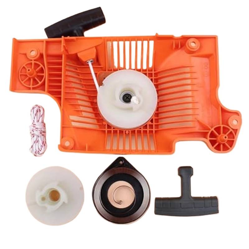 JOVERI Starter Recoil Assembly Pulley Spring Handle Rope Service Kit, for Husqvarna, 55, for Rancher, 50, 51, 55 Kettensäge Ersatzteile ersetzen Federseil für Motorstarter von JOVERI