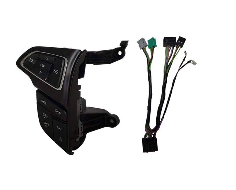 JOVERI Taste for Tempomat mit konstanter Geschwindigkeit Fernschalter for Auto-Media-Player, for Ford, for Focus, for Mk3 Escape, for Kuga, 2017 2018 Montierter Tempomat(MT at with LIM) von JOVERI