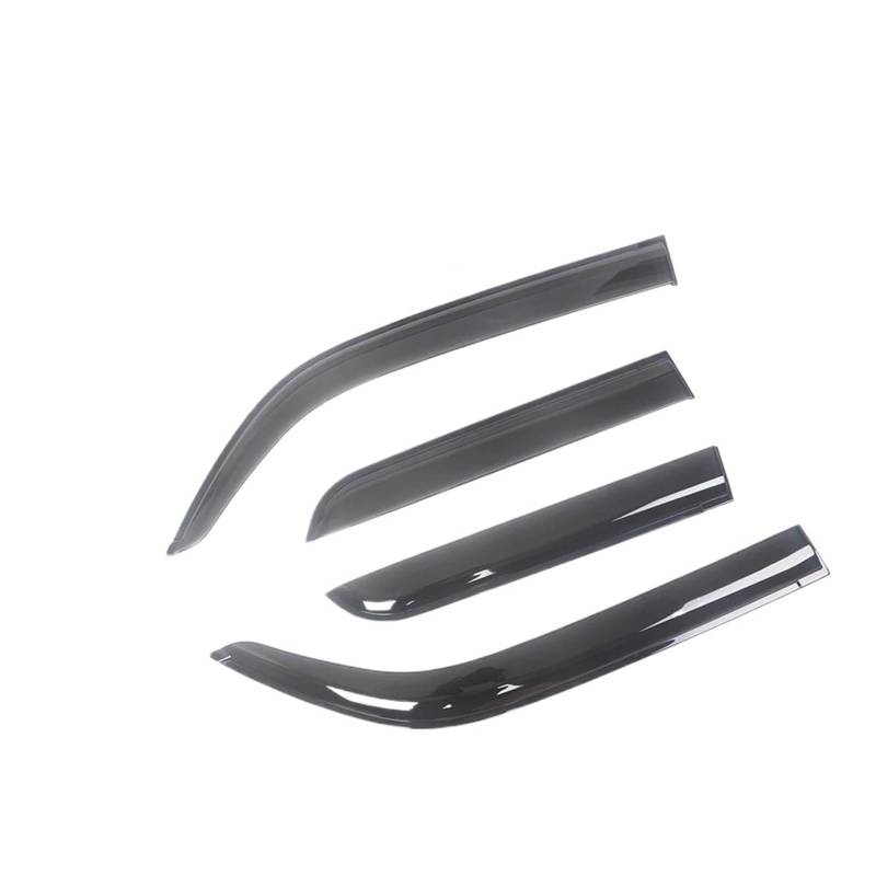 JOVERI for Chevrolet, Colorado 2004-2021 Auto Schwarz Getönte Auto Seite Fenster Visier Wache Vent Markisen Unterstände Regen Schutz Tür Ventvisor Auto-Regen-Sonnen-Windabweiser(for 04-12 Crew CAB) von JOVERI