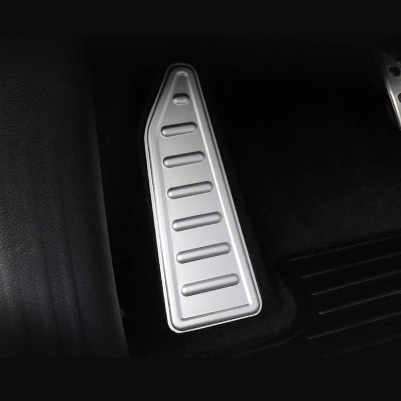 JOVERI for Jeep, Kompass 2017 2018 2019 Renegade 2015-2017 2018 2019 Auto Gaspedal Bremspedal Fußstütze Pedale Abdeckung Pads Zubehör Auto-Kupplungspedalauflage(Renegade Footrest) von JOVERI