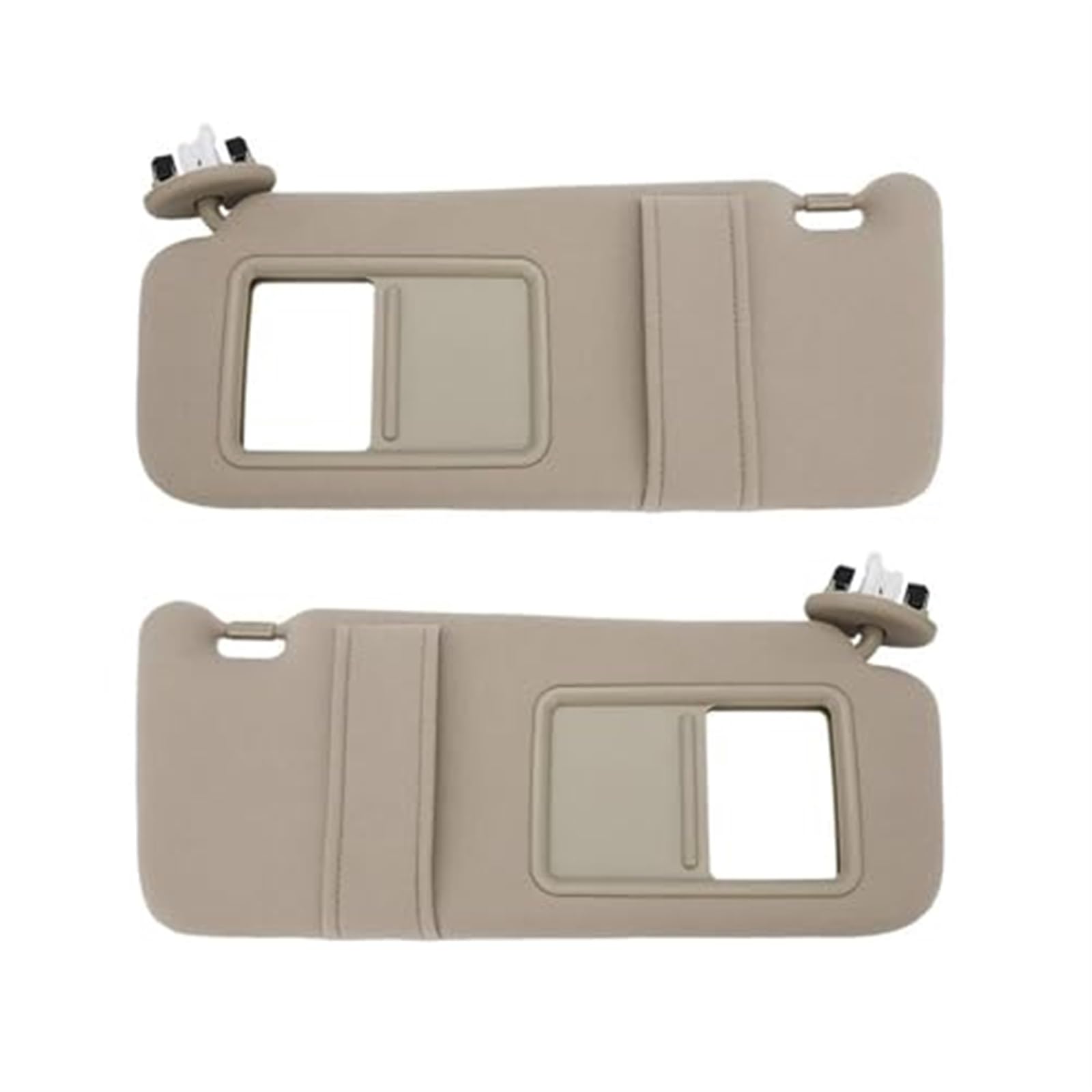 JOVERI for Toyota, for Camry 2007–2011, Auto-Sonnenblende, Sonnenblende, Schattenpaneel mit Schiebedach-Licht, Make-up-Spiegel 74310-06750-E0 Universeller Blendschutz-Sonnenschutz(Beige Left) von JOVERI