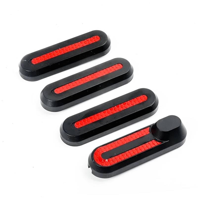 JOVERI for Xiaomi, Elektroroller M365 4X Radabdeckung Radkappe Schutzschalen Reflektierende Aufkleber Zubehör ersetzen Roller-Radabdeckung(4piece) von JOVERI