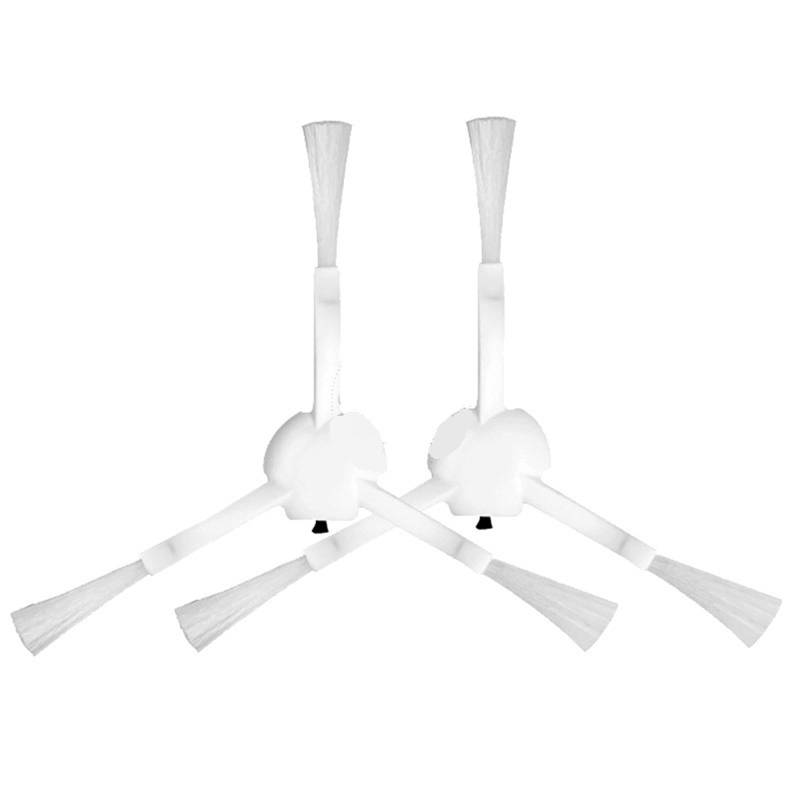 JOVERI for Xiaomi, MIJIA Roboter Vakuum Mopp 3S Zubehör Staubsauger Ersatzteile Ersatz kit Wichtigsten Pinsel Hepa-Filter Mopp Tuch Roboter-Staubsauger-Set(2PCS W Brush) von JOVERI