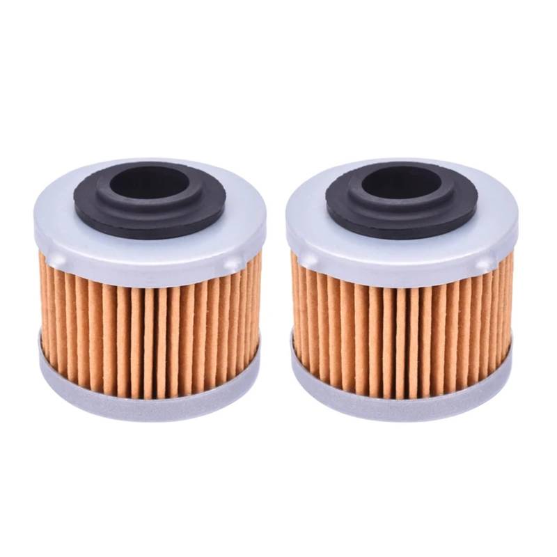 125cc 200cc Motorrad Motor Papier Ölfilter for 125 200 Licht 125 AP3HAA000309(2pcs Yellow) von JOYBUYAU